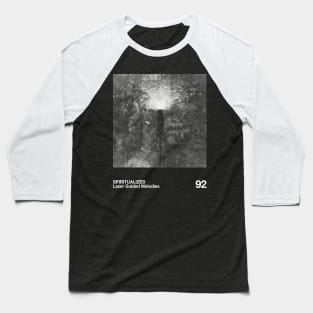 Lazer Guided Melodies || Retro Black & White 90s Baseball T-Shirt
